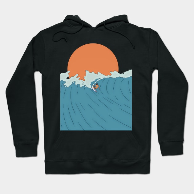 Ride the wave Hoodie by Swadeillustrations